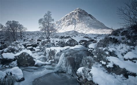 1680x1050 Resolution Winter Mountain And River 1680x1050 Resolution