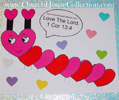 Church House Collection Blog Heart Caterpillar Valentines Day Free