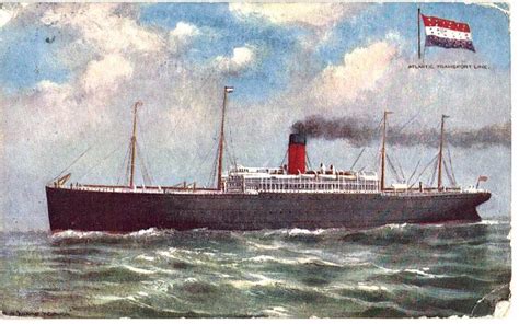 Old Postcard Atlantic Transport Ss Minnetonka Ship 1910 Jackies