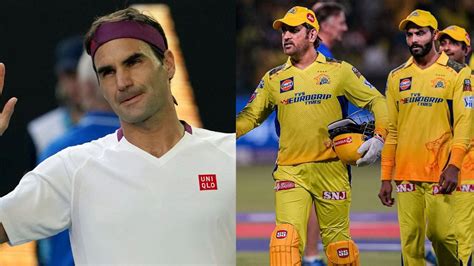 Ms Dhoni As Roger Federer Chennai Super Kings Paint Wimbledon Yellow