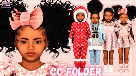 Urban Toddler Cc Folder And Sim Download Hair Edges Lv