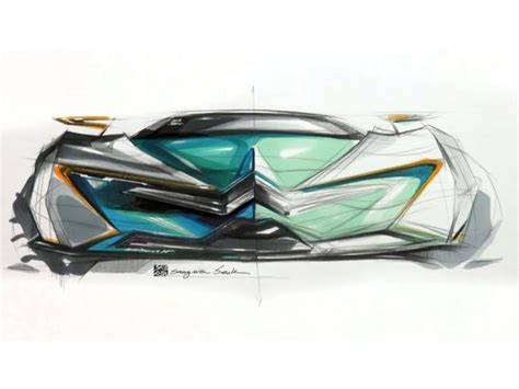 Car Sketch And Design Car Body Design