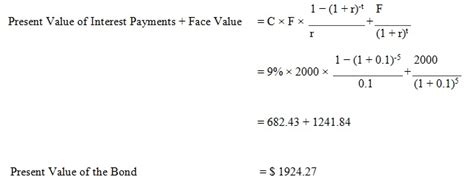 How To Calculate Present Value Of A Bond