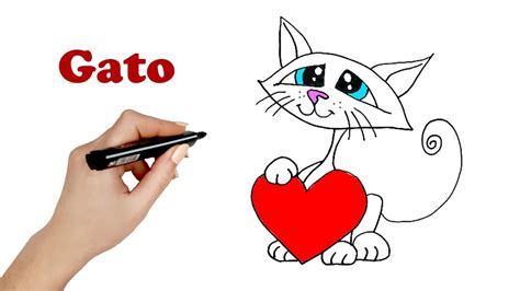 Como Dibujar Un Gato Paso A Paso 💙 Youtube