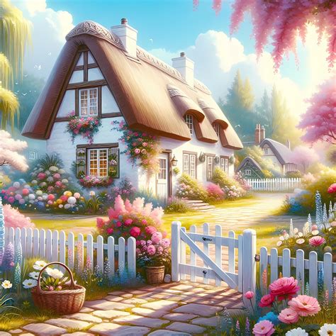 Download Cottage Garden Cottage Garden Royalty Free Stock Illustration
