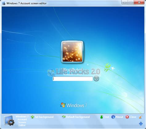 Change Windows 7 Logon With Account Screen Editor