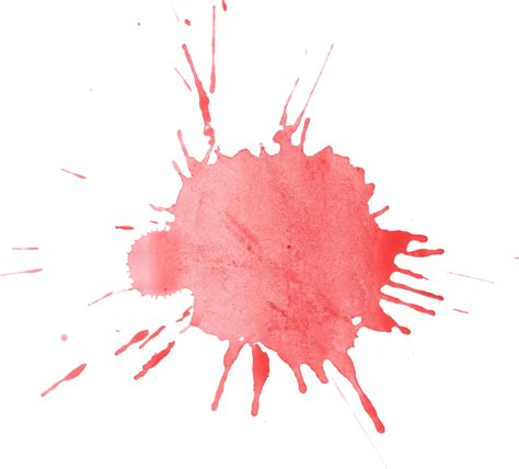 21 Red Watercolor Splatter Png Transparent