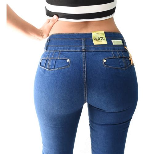 12 Pantalones Colombianos Jeans Dama Mezclilla V F47 Mayoreo Meses