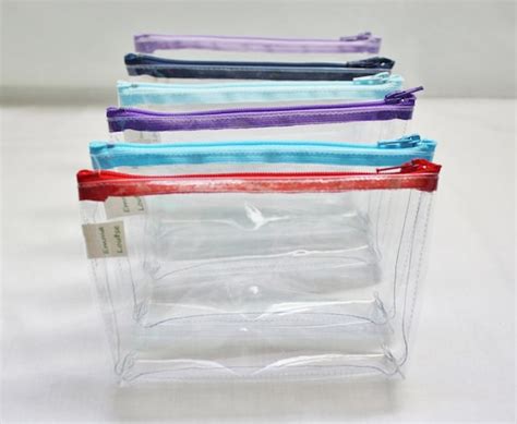 Small Clear Vinyl Zipper Pouch 65 X 375 Inch With Gusseted