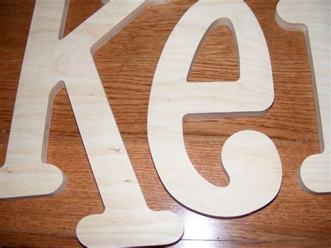 Ready To Ship 6 Unpainted Wooden Letters Wood Wall