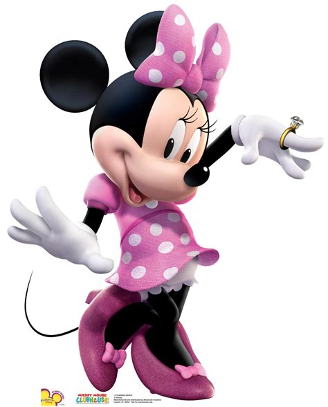 Minnie Mouse In Pink Dress Clip Art Library