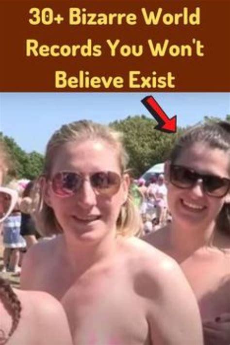 Three Women Are Posing For The Camera In Front Of A Crowd With Text That Reads Bizarre World