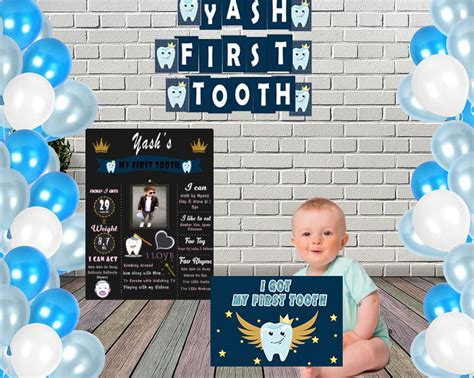 Buy First Tooth Decoration Party Supplies Thememyparty Theme My Party