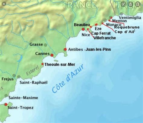Antibes Saint Tropez Cannes Monaco Cap Dail Theoule Sur Mer Juan
