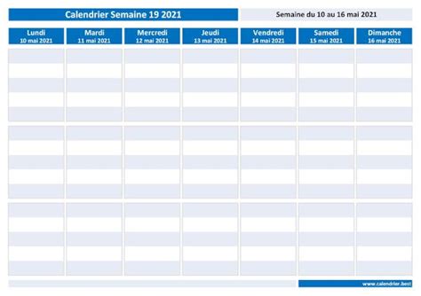 Instantly share code, notes, and snippets. Semaine 19 2021 : dates, calendrier et planning ...