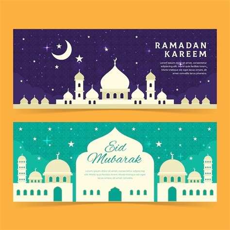 Free Vector Ramadan Theme For Banner Collection