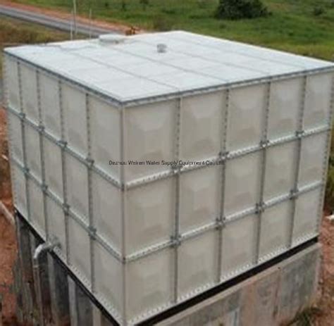 Frp Smc Fiberglass Panel Square Big Large Rain Water Storage Tank 10000