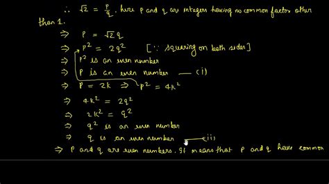 How To Prove That √2 Is Not A Rational Number Class 9th R D Sharma