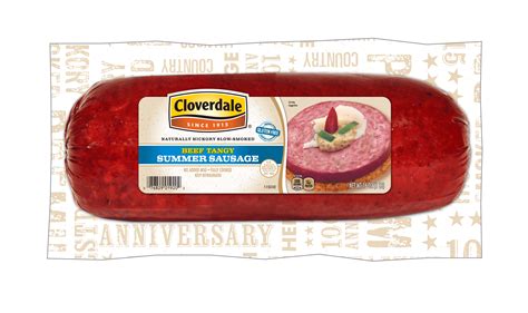 Introduce warm smoke (43º c, 110º f). Beef Tangy Summer Sausage - Cloverdale Foods | Summer sausage, Sausage, Beef