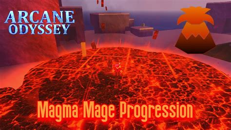 The Magma Progression Roblox Arcane Odyssey Read Description Youtube