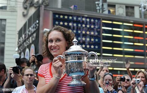 Open Champion Samantha Stosur In Times Square Photos And Premium High