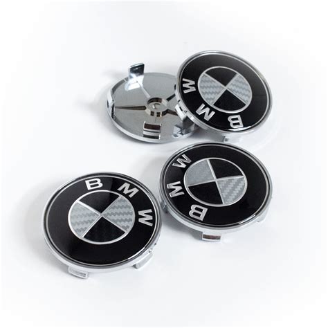 Wheel Accessories And Parts Black 68mm Carbon Fiber Bmw Logo Rim Center