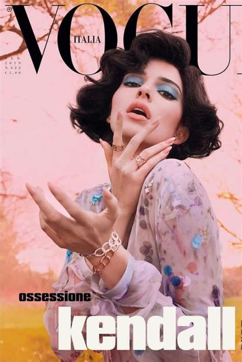 Kendall Jenner On The Cover Of Vogue Magazine Italy February 2019 Hawtcelebs