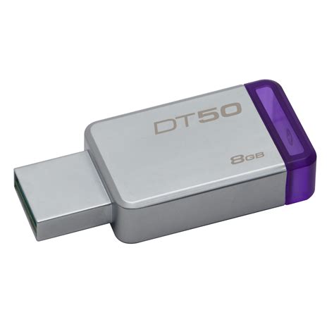 8gb Kingston Datatraveler 50 Usb30 Flash Drive Purplesilver