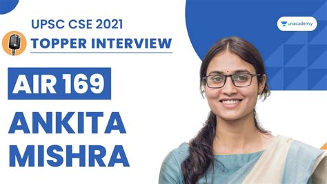 Ankita Mishra Air 169 Upsc Cse Ias 2021 Topper Interview Upsc