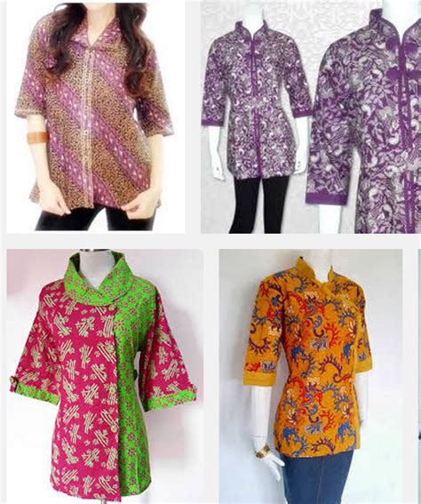 Model Baju Batik Kantoran Wanita Terbaru 2015 Dan 2016 Fashion Tren