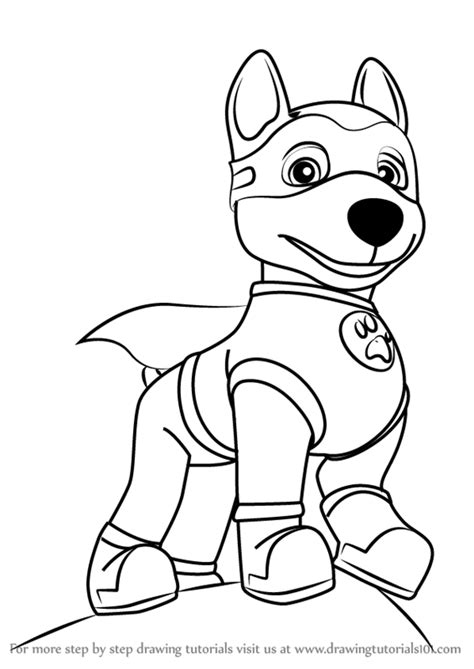 learn   draw apollo  super pup  paw patrol paw patrol step  step drawing tutorials
