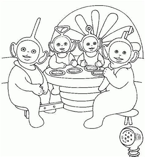 Free Printable Teletubbies Coloring Pages For Kids