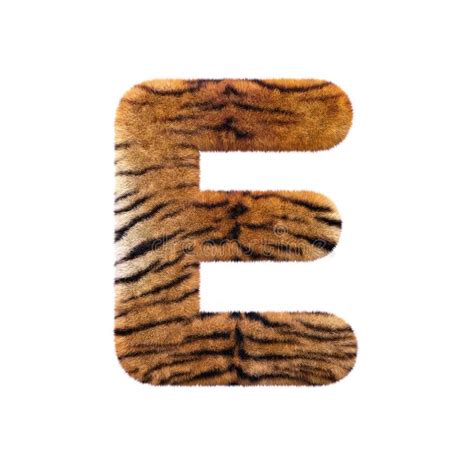A Letra L Do Tigre Fonte Felino Principal Da Pele 3d Apropriada