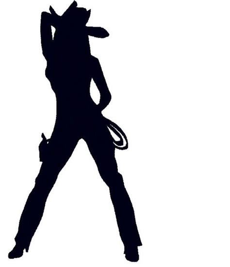 Cowgirl Silhouette Vector At Collection Of Cowgirl Silhouette Vector Free For