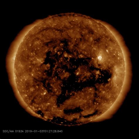 Esa Coronal Hole Observed From Space
