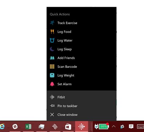 Fitbit For Windows 10 Updated With Jump List Support