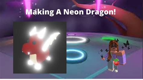 Making A Neon Dragon In Adopt Me Youtube