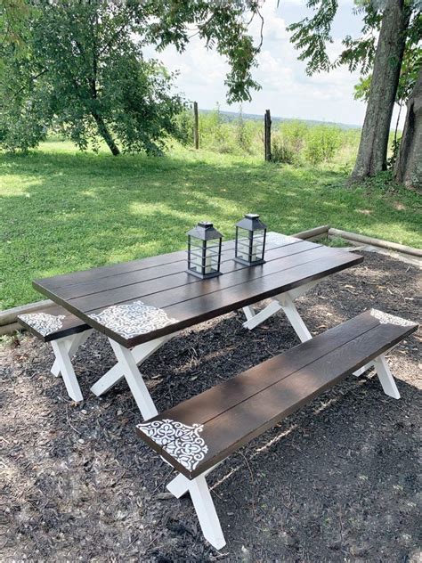 It can be especially easy if you have an old patio table already, or know someone who does. DO IT YOURSELF PICNIC TABLE MAKEOVER FARMHOUSE STYLE ...