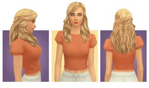 My Sims 4 Blog Nora Hair For Females By Blogsimplesimmer
