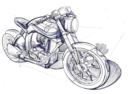 Sketch Reference Motorcycle Drawing Ipanemabeerbar