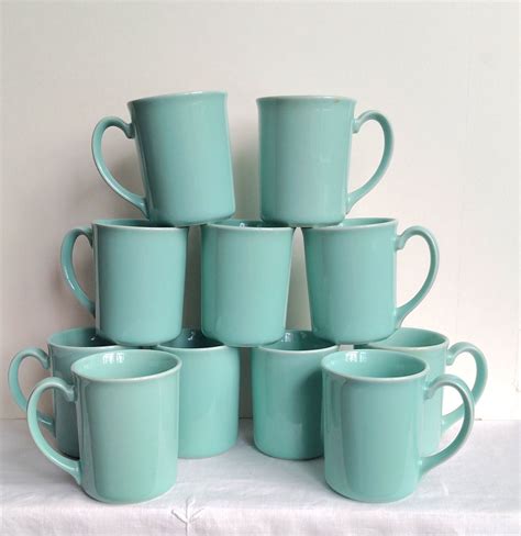 Corning Aqua Coffee Cups 12 Gorgeous Microwavable Etsy Coffee Cups