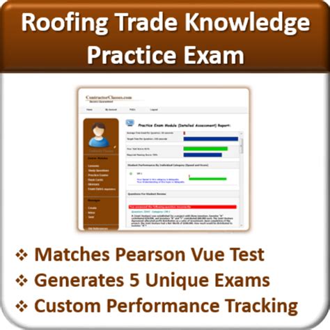Practice Exams Roofing Trade Knowledge Contractor Classes