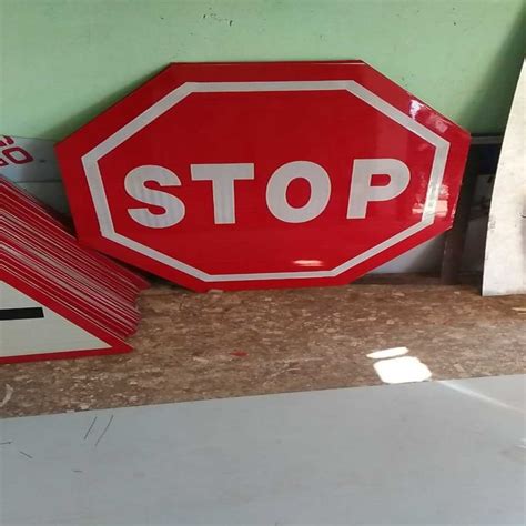 Acp Sheet Traffic Sign Board For Use In Road Board Thickness 4 Mm At