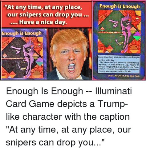 The illuminati card game was actually about 15 years late. Is Trump the World's Most Dangerous Man?