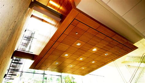 Wood look ceiling panels add a warmth to your home in an unexpected place. 3rings | 9 Wood: Acoustic Wood Ceilings — 3rings