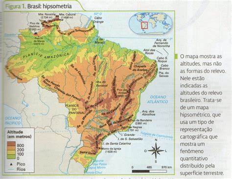 Mapa Do Relevo Do Brasil Yalearn