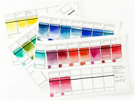 How To Make Watercolor Swatches Like A Boss Watercolor Affair