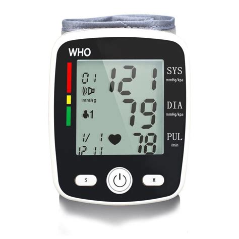 Electronic Blood Pressure Monitor Automatic Wrist Usb Charging Device