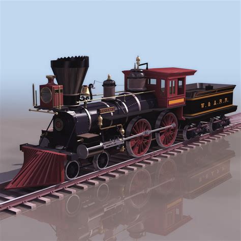 Early Steam Locomotive 3d Model 3ds Files Free Download Modeling
