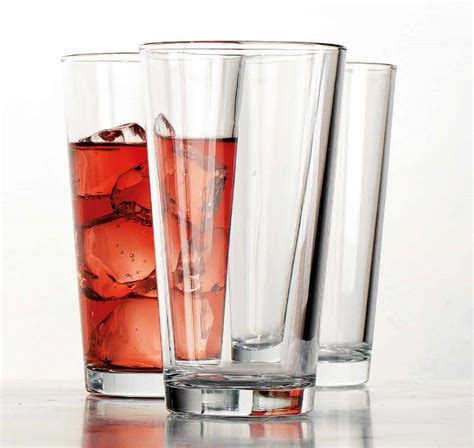 Buy Home Essentials And Beyond Drinking Glasses Set Of 10 Highball Glass Cups 15 7 Oz Glasses